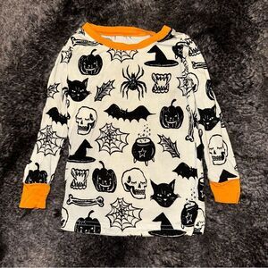 Little Sleepies Black White Witches Brew Halloween Bamboo Blend Pj Top Sz 18-24M